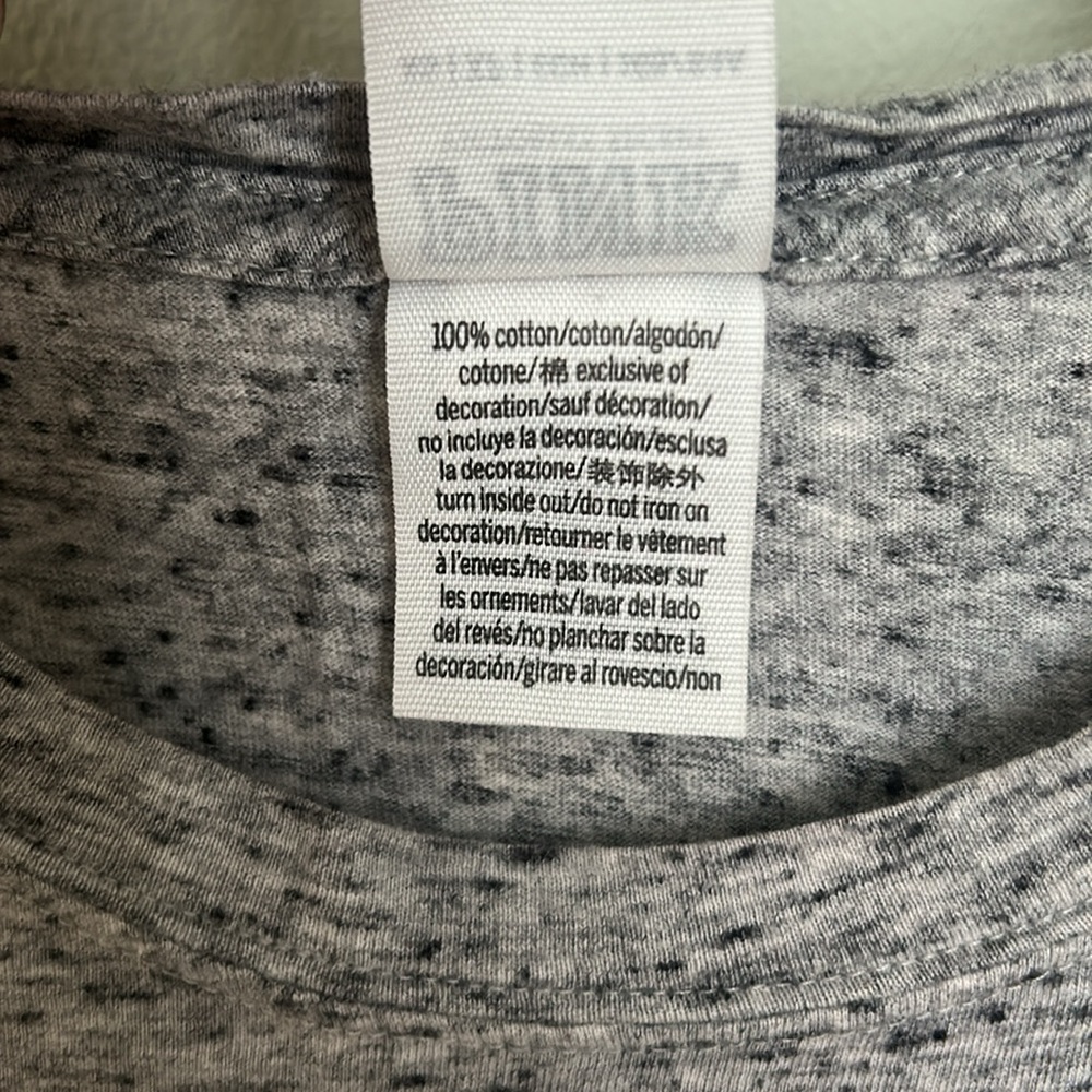 🧁PINK Victoria's Secret Gray Long Sleeve Top with Red Plaid Accents - Picture 7 of 7